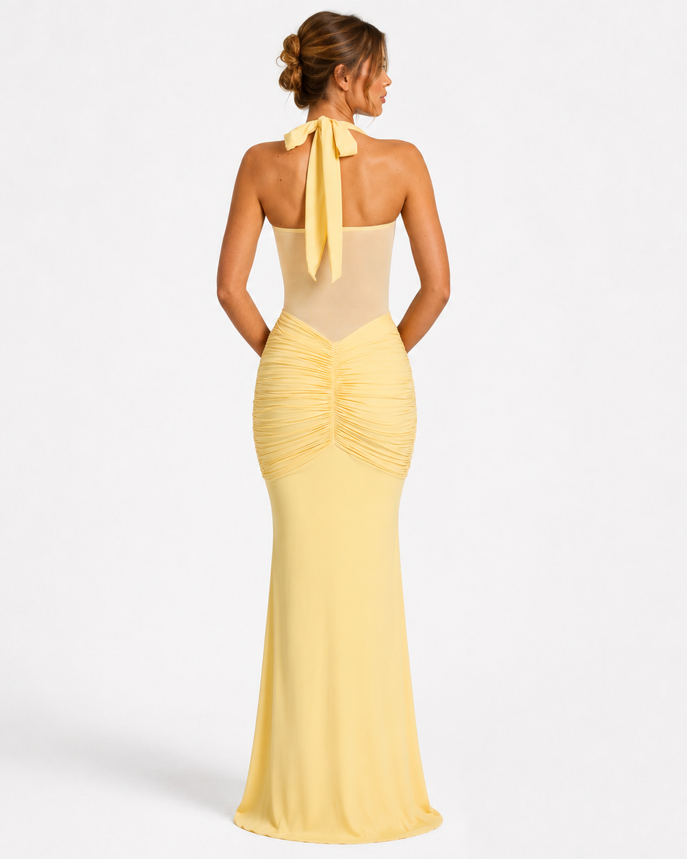 ZELLA MESH MAXI DRESS - Millie Blue